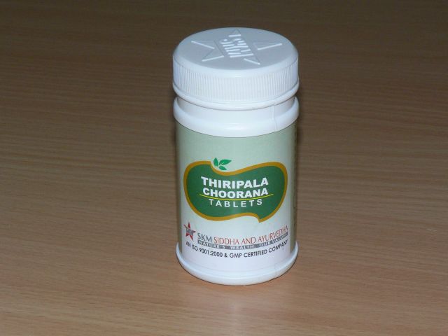 <b>TRIPHALA - TABLETS</b><br>Emblica Officinalis + Terminalia Chebula + Terminalia Bellirica<br>SKM - ORGANIC AND WILD<br>60 tablets x 500 mg